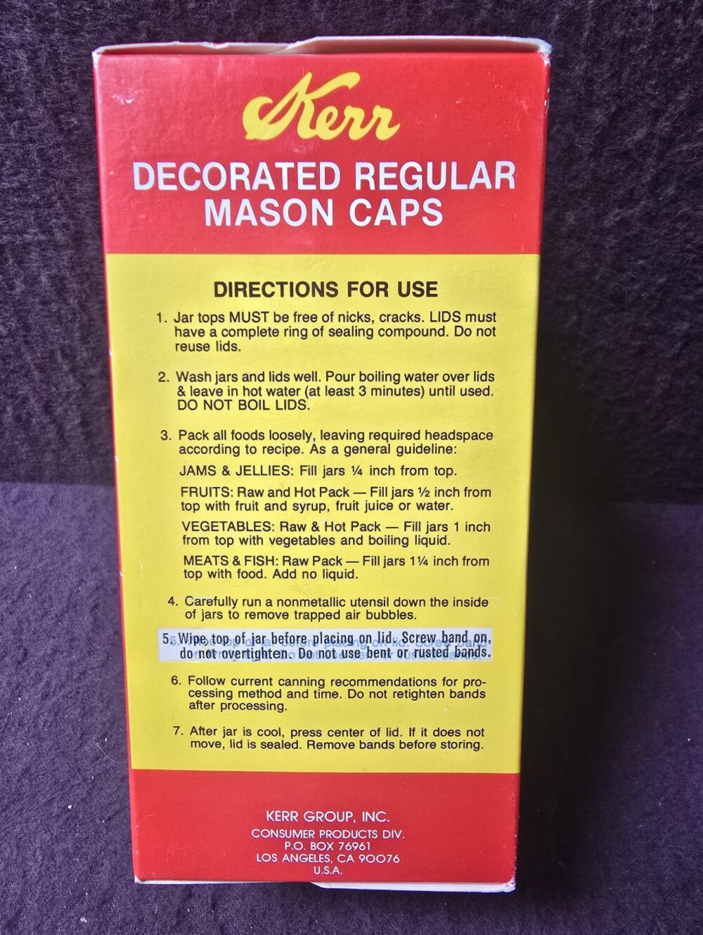 Vintage Kerr Decorated Regular Mason Caps Lids Jelly Jar 12 Count New - Picture 3 of 4